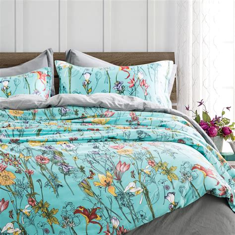 bright floral duvet cover.